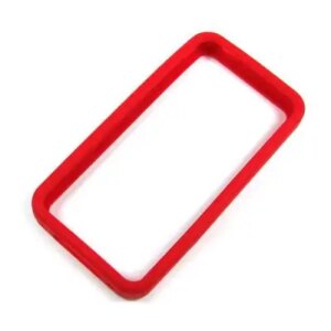 Silikone bumper til iPhone 4. Rød. -