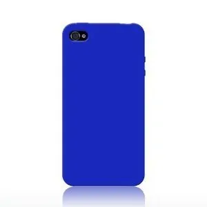 Silikone cover til iPhone 4. Blå. -