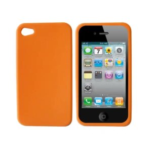 Silikone cover til iPhone 4 / iPhone 4S. Orange. -