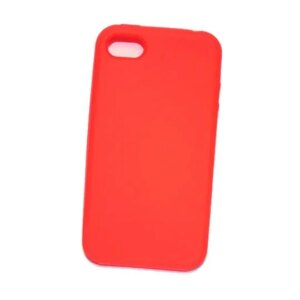 Silikone cover til iPhone 4. Rød. -