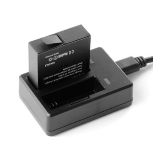 Dual Batterioplader til SJCAM SJ6 sportskameraer. Oplad to batterier på én gang. -