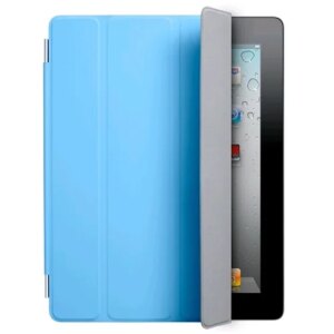 iPad 2 / iPad 3 / iPad 4 Smart cover til forsiden. Blå. Uden dvale. -