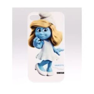 Smølfe iPhone 4/4S cover. Smølfine (Smurfette). -