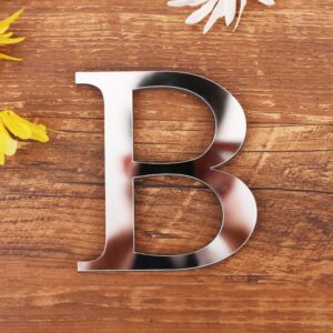 Spejl Bogstav Wallsticker. Unikke Dekorationer til Dit Hjem. Bogstav: B -