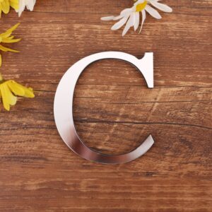 Spejl Bogstav Wallsticker. Unikke Dekorationer til Dit Hjem. Bogstav: C -