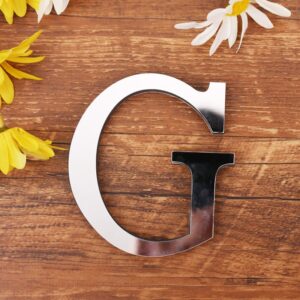 Spejl Bogstav Wallsticker. Unikke Dekorationer til Dit Hjem. Bogstav: G -