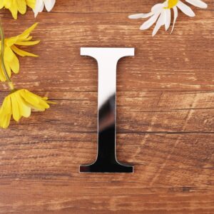 Spejl Bogstav Wallsticker. Unikke Dekorationer til Dit Hjem. Bogstav: I -