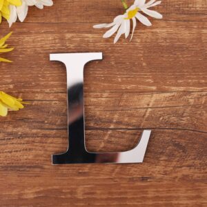 Spejl Bogstav Wallsticker. Unikke Dekorationer til Dit Hjem. Bogstav: L -