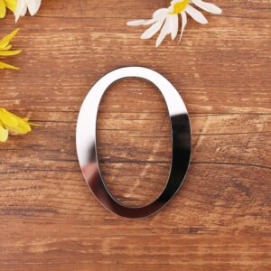 Spejl Bogstav Wallsticker. Unikke Dekorationer til Dit Hjem. Bogstav: O -