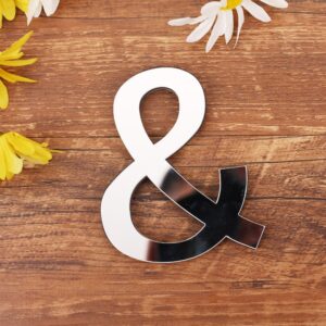 Spejl Bogstav Wallsticker. Unikke Dekorationer til Dit Hjem. Symbol: &-tegn -