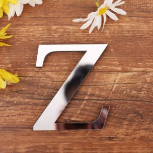 Spejl Bogstav Wallsticker. Unikke Dekorationer til Dit Hjem. Bogstav: Z -