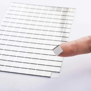 DIY spejlvæg. Selvklæbende mosaikfliser i ægte glas. Mål: 10x15cm. -