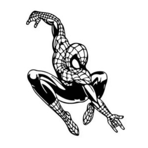 Sej Spiderman wallsticker. Spiderman på mission. 57x72cm -