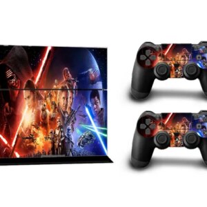 PS4 skin til konsol og to controllere. The Force Awakens. -