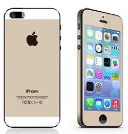 iPhone 5/5S/SE sticker. Champagne. -