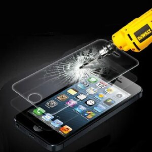 Tempered glas - ultratyndt hærdet glas til iPhone 5/5S/SE. -