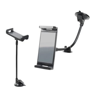 Universal Mobil- og Tabletholder med lang fleksibel arm og sugekop til Bilen -