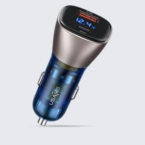 USAMS 72W Dual USB Billader. QC3.0 Quick Charge oplader. USB-A + USB-C. -