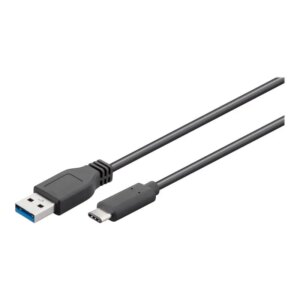 USB 3.0 til USB-C kabel. Goobay. Synk & opladning. Sort. 3m. -
