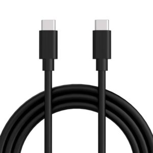 USB-C til USB-C Kabel 60W  -  Hurtigopladning, Sort, 2 m -
