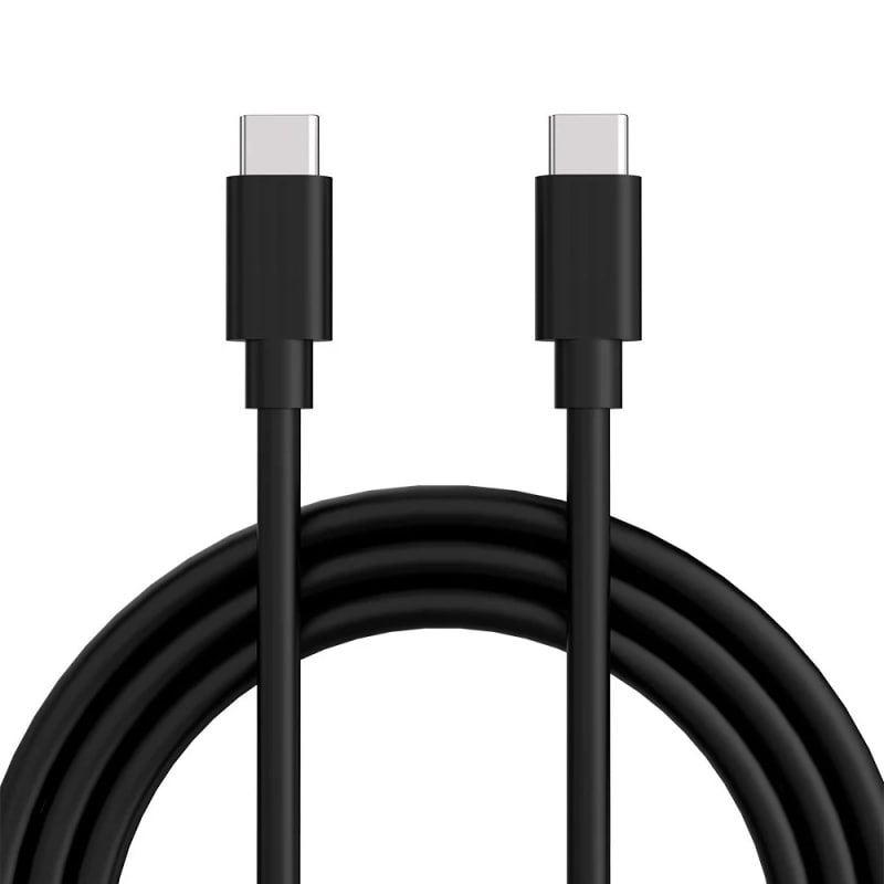 USB-C til USB-C Kabel 60W – Hurtigopladning, Sort, 1 m USB-C til USB-C Kabel 60W - Hurtigopladning, Sort, 2 m -