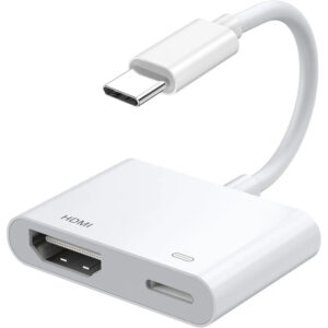 USB-C til HDMI Adapter. Nem spejling af skærmbilleder fra din telefon eller tablet -