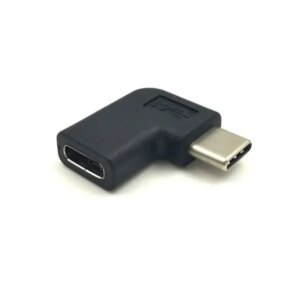 USB-C vinkel adapter (USB-C Han/Hun). 90Â° -