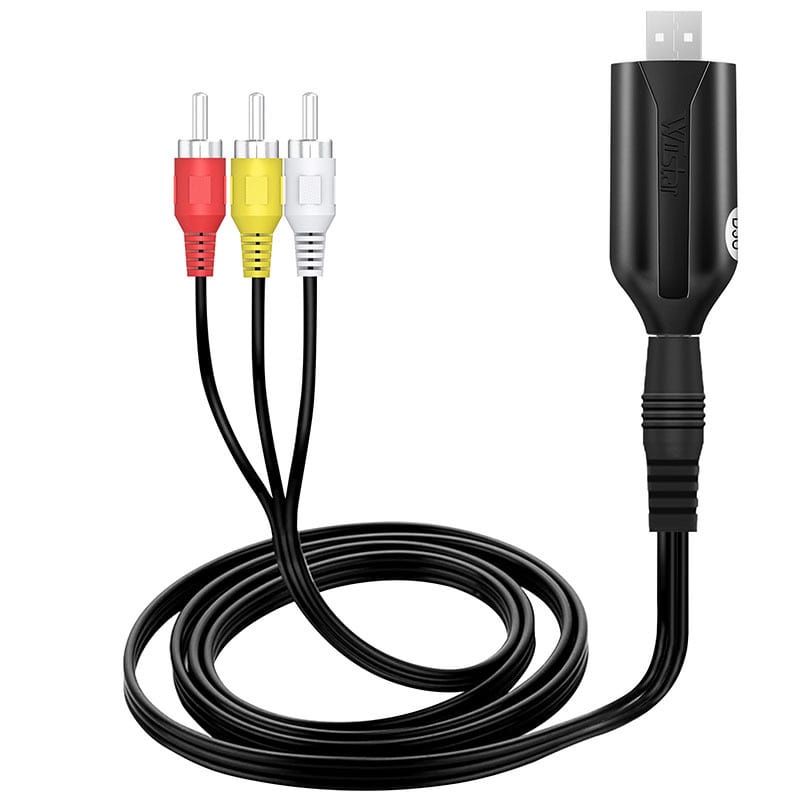 USB 2.0 Video Capture Adapter. Digitaliser VHS og Video USB 2.0 Video Capture Adapter. Digitaliser VHS og Video med Lyd. Plug & Play til PC og Mac -