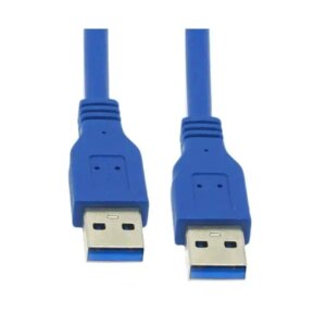 5m USB kabel 3.0. USB-A han / USB-A han. Blå. -