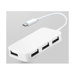 USB-C 3.1 Hub - 4-Porte (4xUSB 2.0). Hvid. -