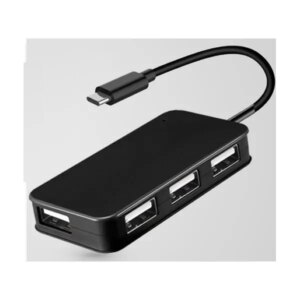 USB-C 3.1 Hub - 4-Porte (4xUSB 2.0). Sort. -