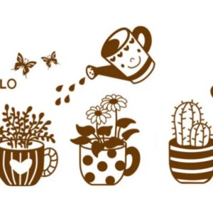 Hyggelig og sød vandkande wallsticker. -