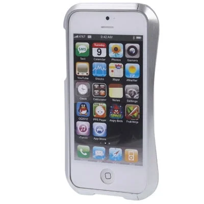 waistline-silver Lækker Metal Frame til iPhone 5/5S/SE. Silver. -