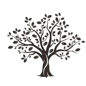 Wallsticker med et stort flot træ. 57x59cm. -