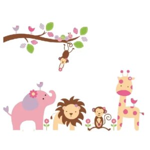 Flot Børne ZOO wallsticker. -