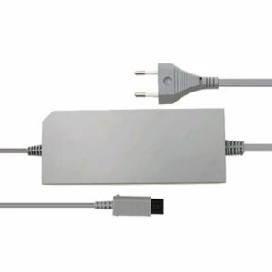 Strømforsyning til Nintendo Wii. -