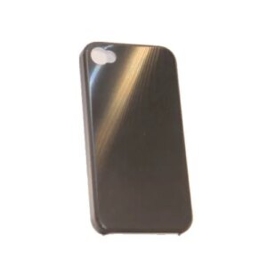 iPhone 4 "wood-grain" cover. Sort. -