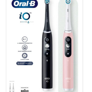 Oral-B iO 6 Voksen Roterende tandbørste Sort, Lyserød -