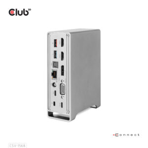 CLUB3D CSV-1568 dockingstation Docking USB 3.2 Gen 2 (3.1 Gen 2) Type-C Metallic -