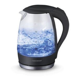 Esperanza Salto Angel Elkedel i Glas med flot LED lys. 1.7 liter -
