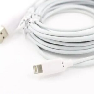 Lightning opladekabel til iPhone & iPads. 5 m. -