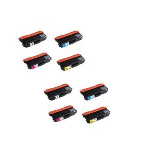 Rabatpakke - Brother TN329 2 x 4 farver BK-C-M-Y. toner Kompatibel TN329 48.000 sider - Brother