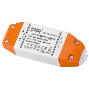 LED strømforsyning, 12VDC, 15W, IP20 - KOZ