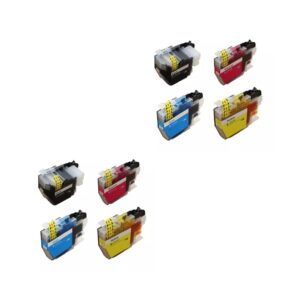 Rabatpakke - Brother LC421 2 x 4 farver BK-C-M-Y. Kompatibel LC421 1.600 sider - Brother