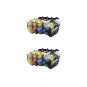 Rabatpakke - Brother LC421XL 2 x 4 farver BK-C-M-Y. Kompatibel LC421XL 4.000 sider - Brother