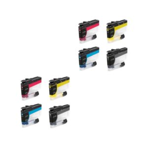 Rabatpakke - Brother LC424 2 x 4 farver BK-C-M-Y. Kompatibel LC424 6.000 sider - Brother