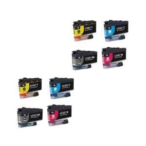 Rabatpakke - Brother LC427 BK-C-M-Y 2 x 4 farver Kompatibel LC427 15.000 sider - Brother