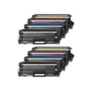 Rabatpakke - Brother TN821XXL 2 x 4 farver BK-C-M-Y Toner Kompatibel TN821XXL 102.000 sider - Brother