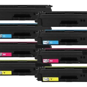 Rabatpakke - Brother TN328 2 x 4 farver BK-C-M-Y toner Kompatibel TN328 - 48.000 sider - Brother