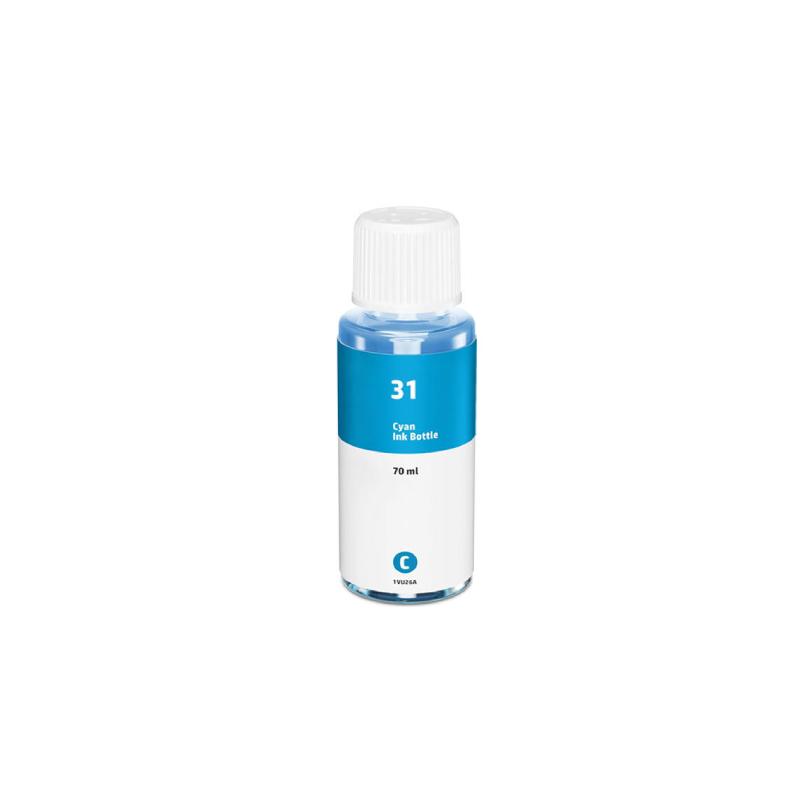 31c HP 31 cyan blækrefill Kompatibel 1VU26AE - 70ml - HP - Kompatibel